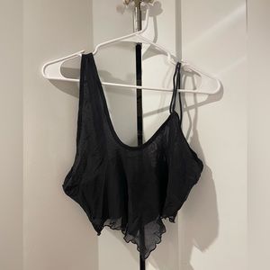 Fun black shein top- very lightly worn